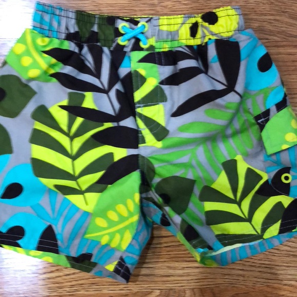 Carters 2 Pairs Boys Swim Trunks Shorts Size 18 M - Picture 5 of 6